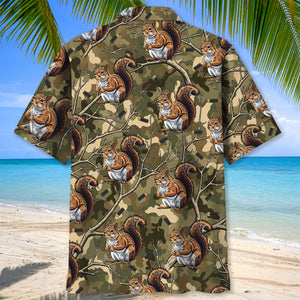 Camouflage Squirrel Hunting Hawaiian Shirt