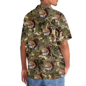 Camouflage Squirrel Hunting Hawaiian Shirt