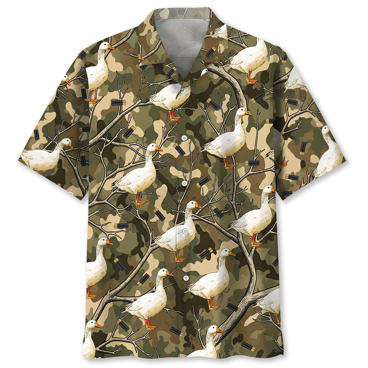 Camouflage Ross Goose Hunting Hawaiian Shirt