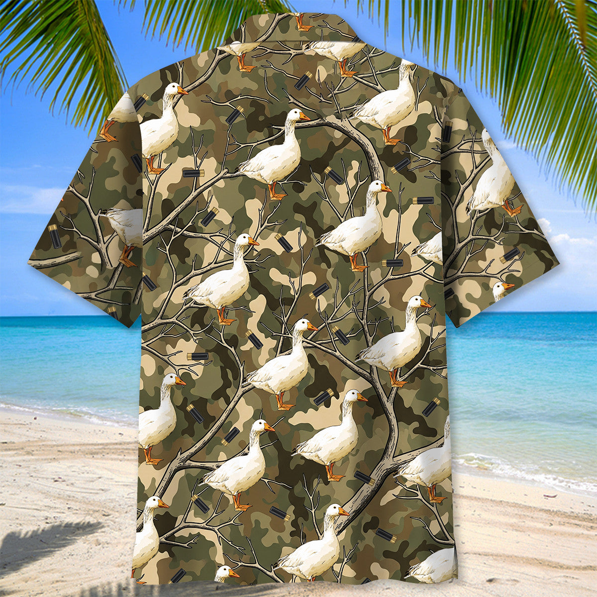 Camouflage Ross Goose Hunting Hawaiian Shirt