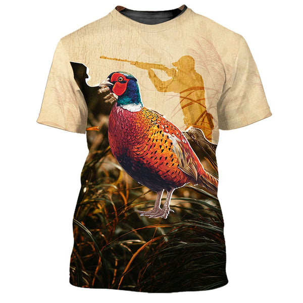 Vintage Pheasant Hunting Camo All Over Print Shirt
