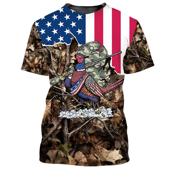 America Pheasant Hunting Camo All Over Print Shirt
