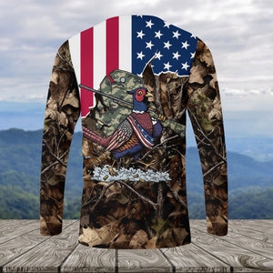 America Pheasant Hunting Camo All Over Print Shirt
