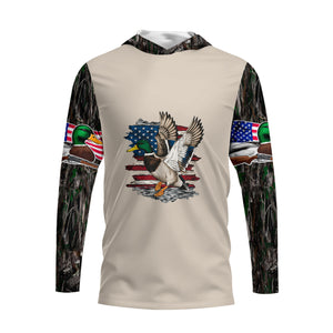 Vintage Mallard Duck Hunting Camo All Over Print Shirt