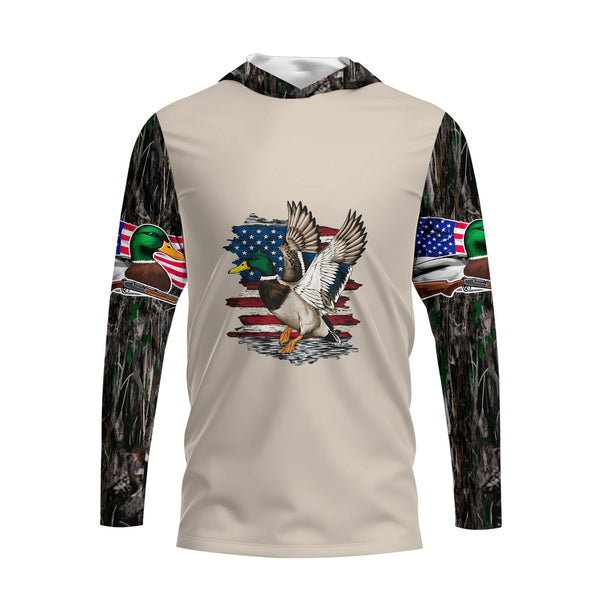 Vintage Mallard Duck Hunting Camo All Over Print Shirt