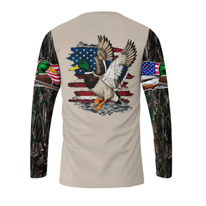 Vintage Mallard Duck Hunting Camo All Over Print Shirt