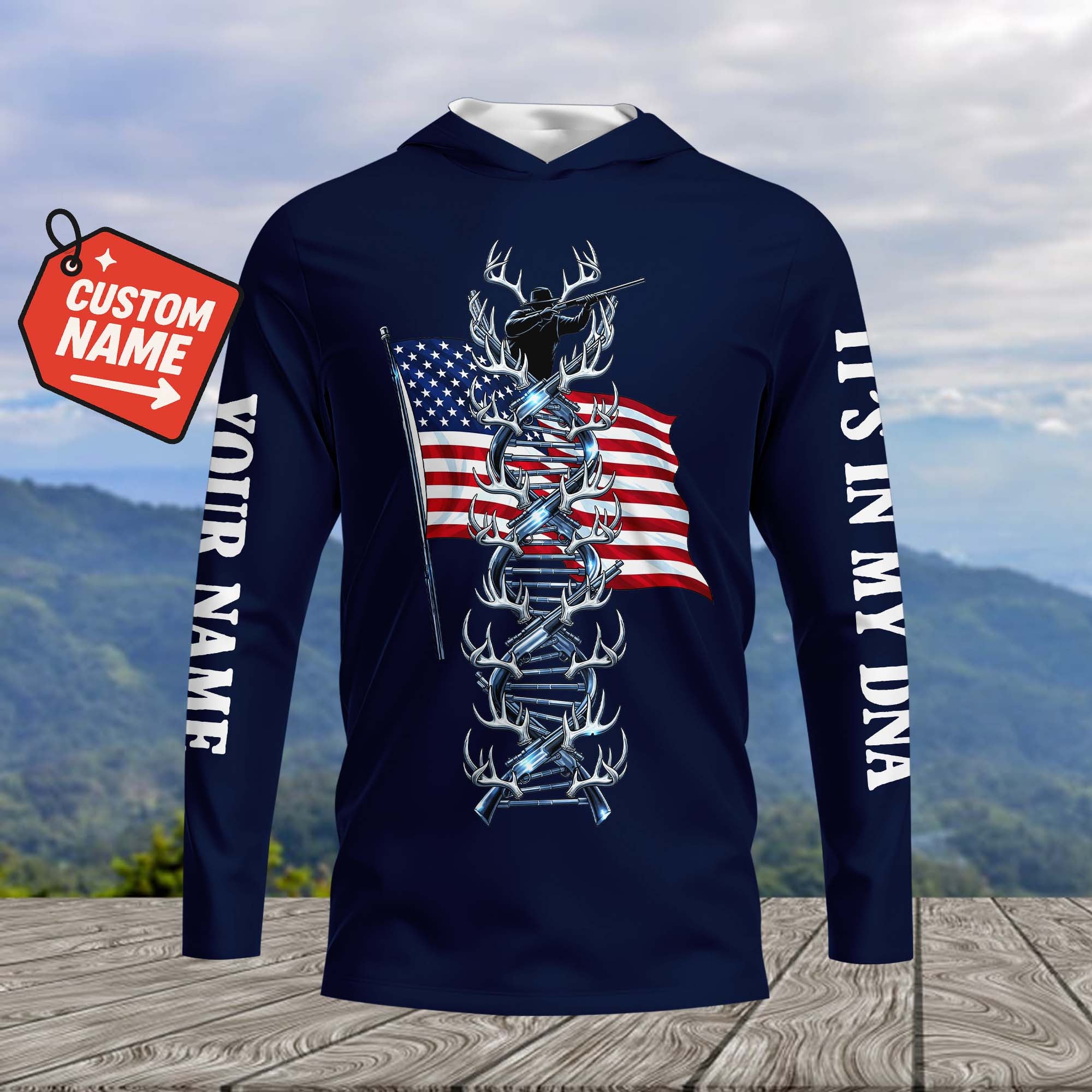 It's In My Dna Hunting America All Over Print Shirt