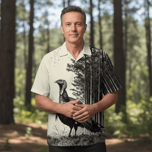 Wild Turkey Hunting Vintage Hawaiian Shirt