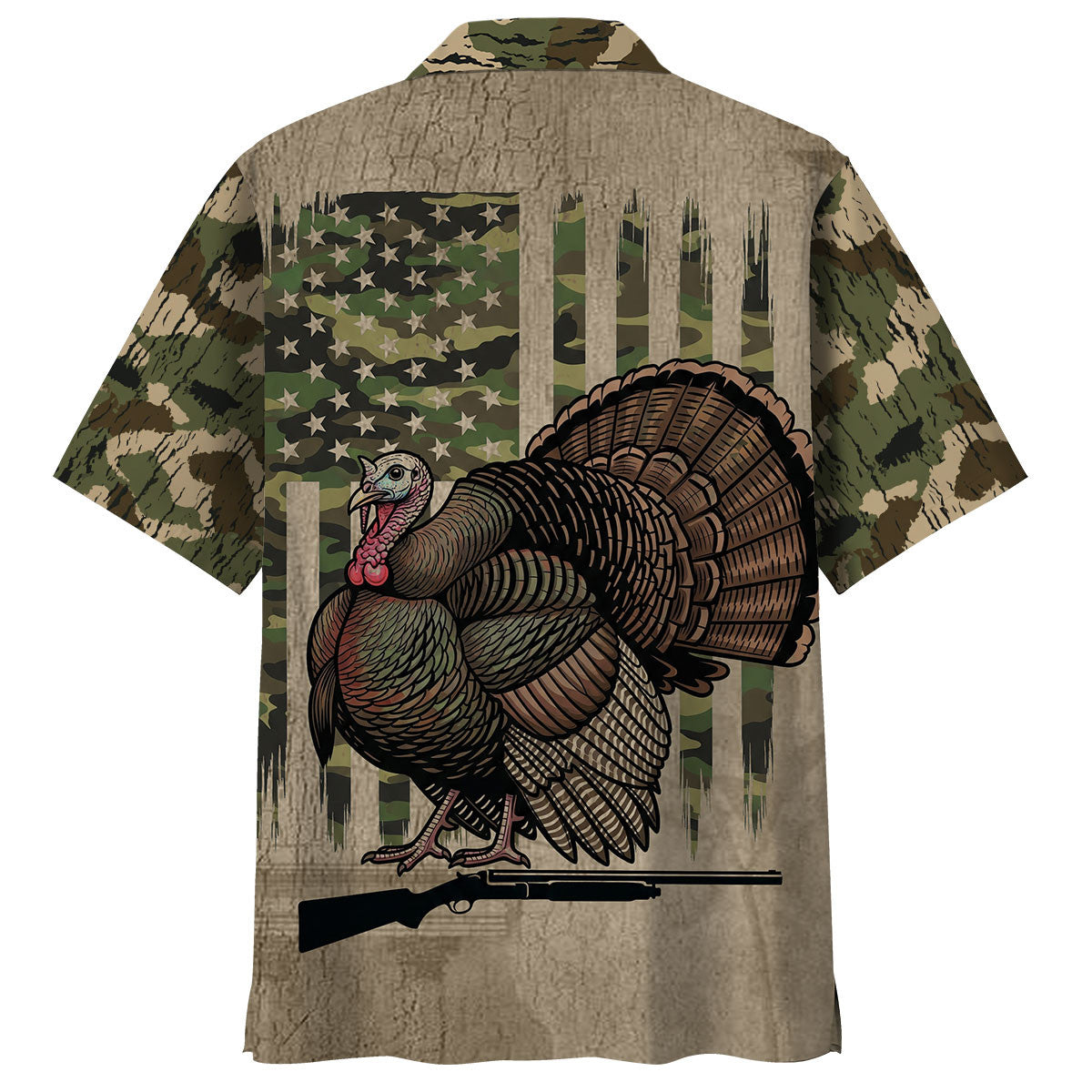 Wild Turkey Hunting America Hawaiian Shirt