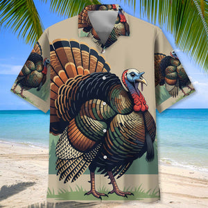 Camouflage Turkey Hunting America Hawaiian Shirt
