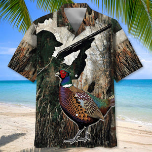 Camo Pheasant Hunting Hawaiian Shirt