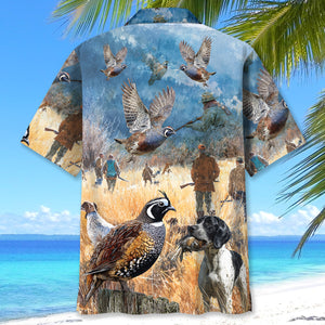 Vintage Quail Hunting Hawaiian Shirt