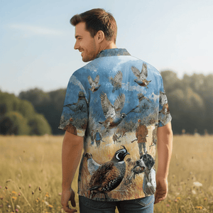 Vintage Quail Hunting Hawaiian Shirt