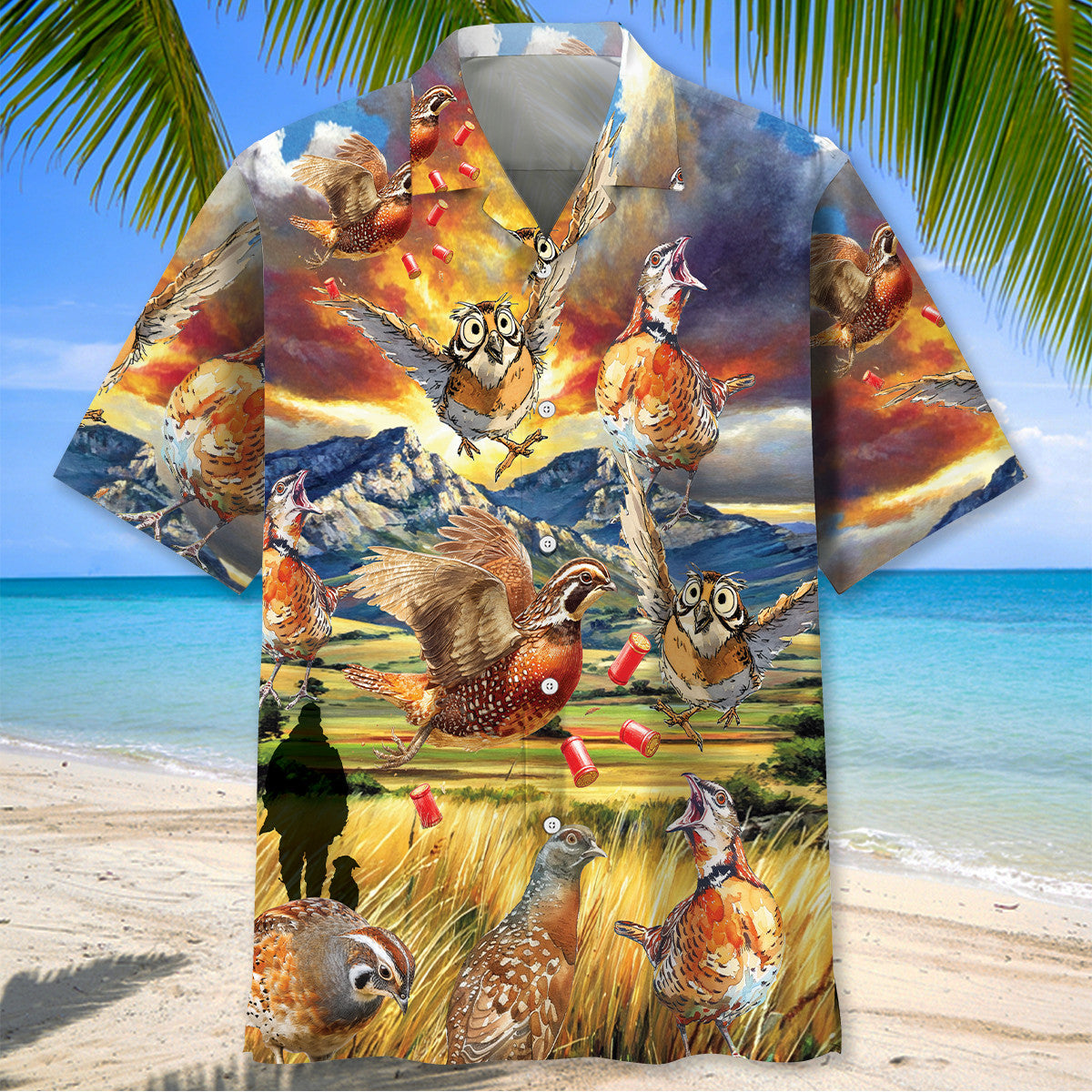 Funny Quail Hunting Hawaiian Shirt