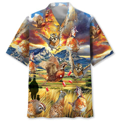 Funny Quail Hunting Hawaiian Shirt