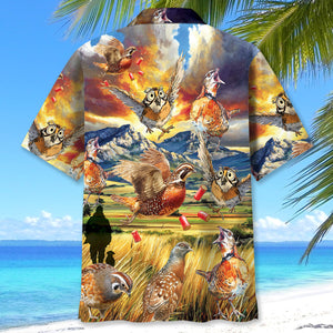 Funny Quail Hunting Hawaiian Shirt