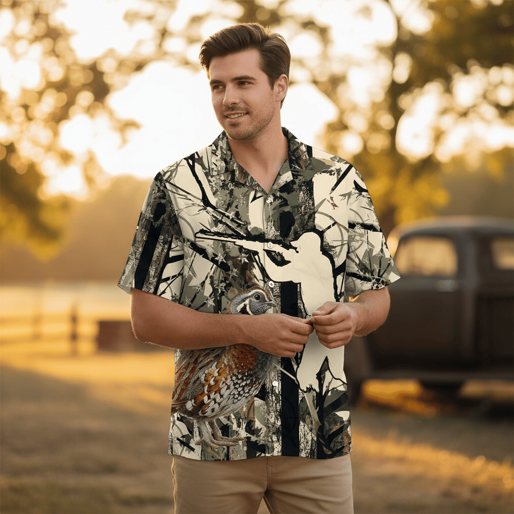 America Quail Hunting Hawaiian Shirt