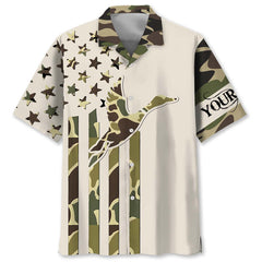 Custom Name Custom Duck Hunting Camo Hawaiian Shirt