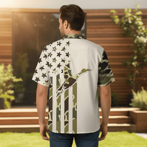 Custom Name Custom Duck Hunting Camo Hawaiian Shirt