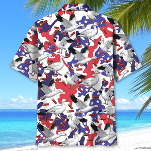 America Ross Goose Hunting Hawaiian Shirt