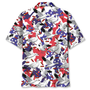 America Ross Goose Hunting Hawaiian Shirt