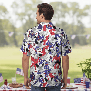 America Ross Goose Hunting Hawaiian Shirt