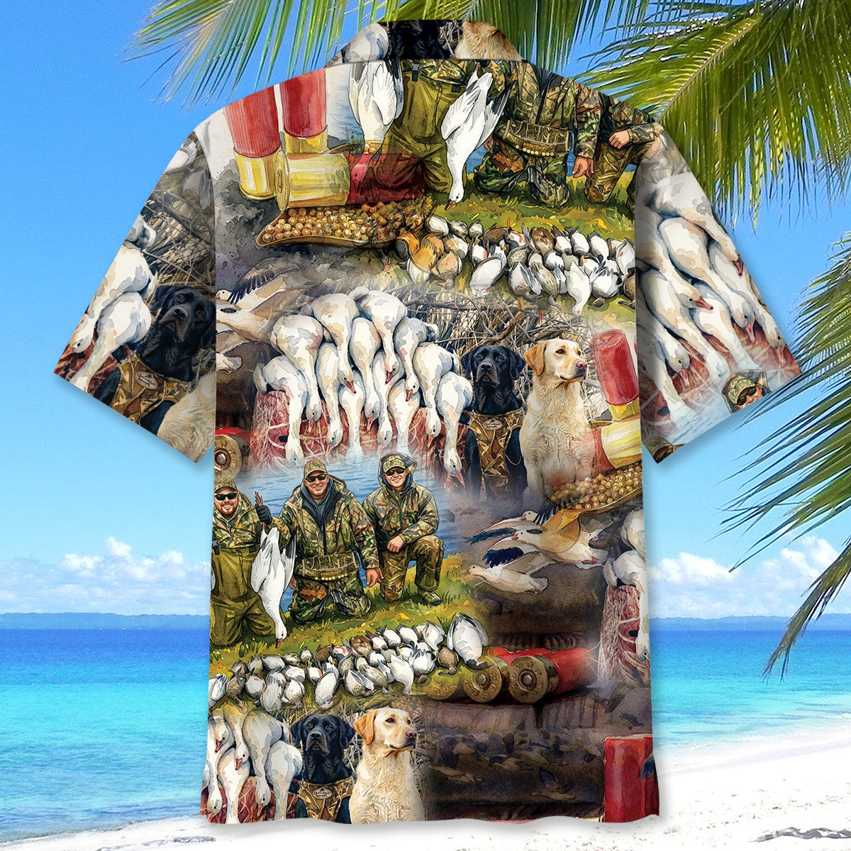 Vintage Ross Goose Hunting Hawaiian Shirt
