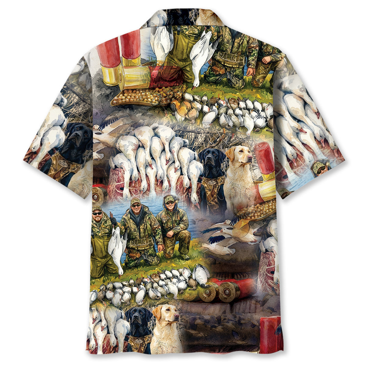 Vintage Ross Goose Hunting Hawaiian Shirt