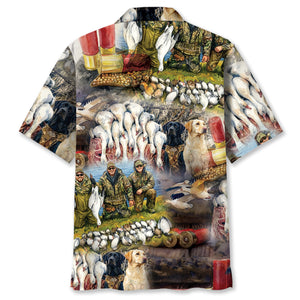 Vintage Ross Goose Hunting Hawaiian Shirt