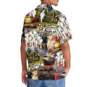 Vintage Ross Goose Hunting Hawaiian Shirt