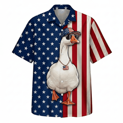 America Geese Hunting Funny Hawaiian Shirt