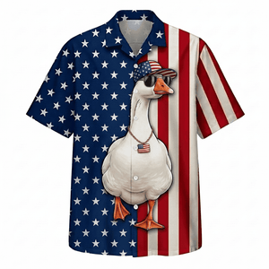 America Geese Hunting Funny Hawaiian Shirt