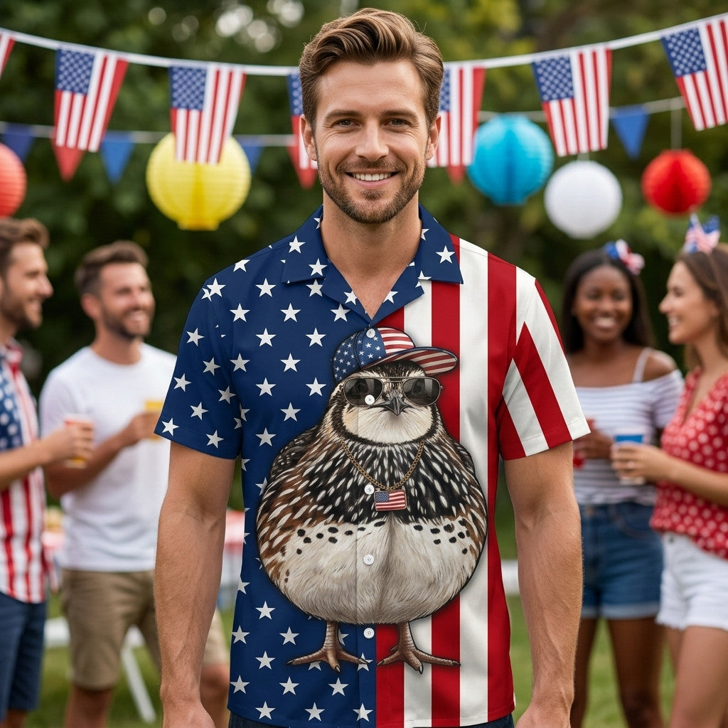 America Quail Hunting Funny Hawaiian Shirt