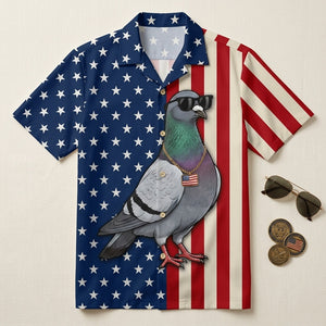 America Pigeon Hunting Funny Hawaiian Shirt