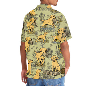 Labrador Retriever And Dove Hunting Hawaiian Shirt