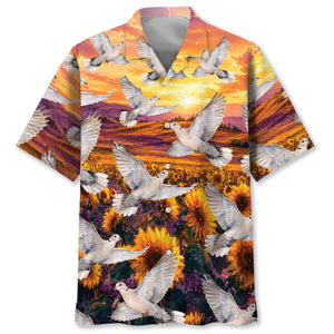 Dove Hunting Field Vintage Hawaiian Shirt