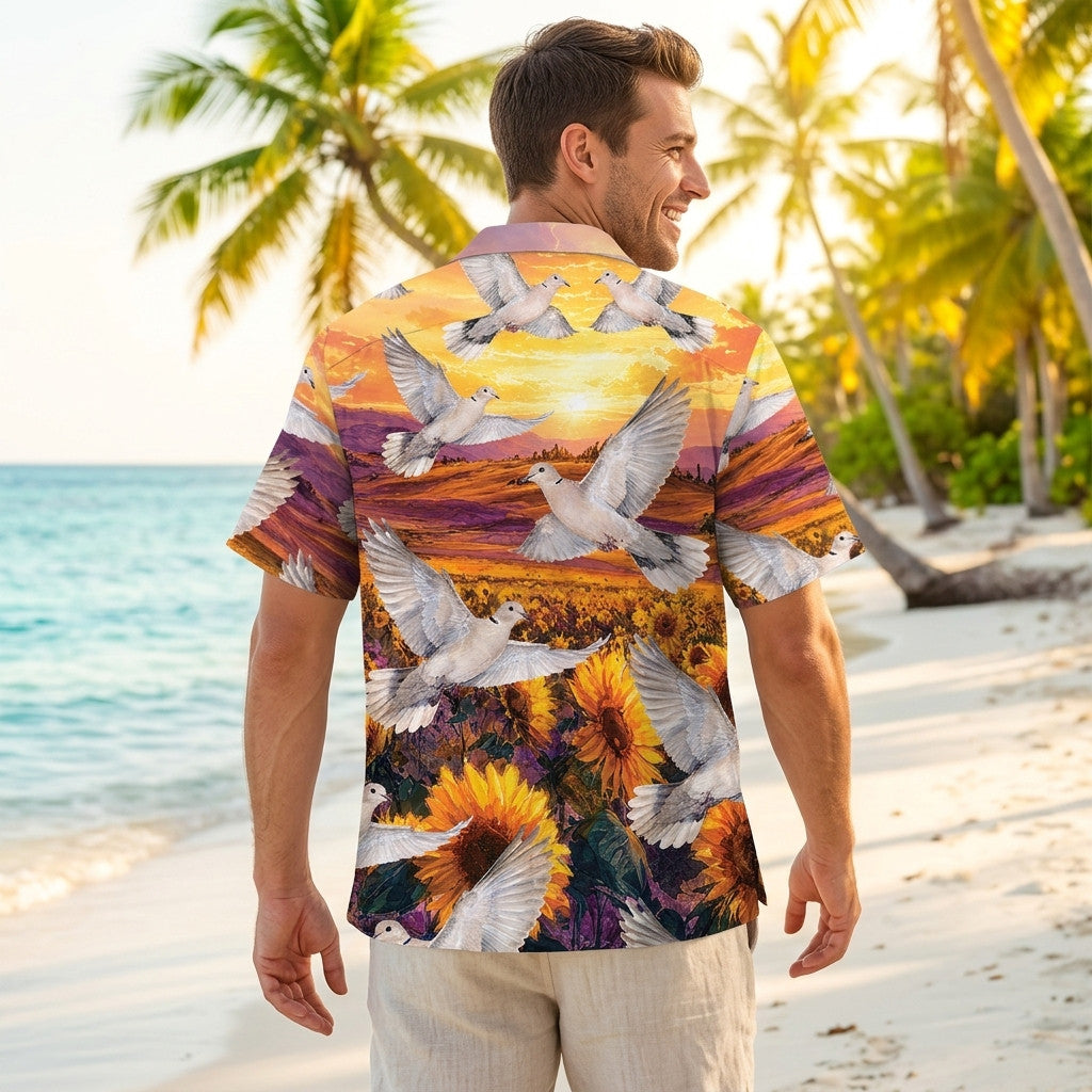Dove Hunting Field Vintage Hawaiian Shirt