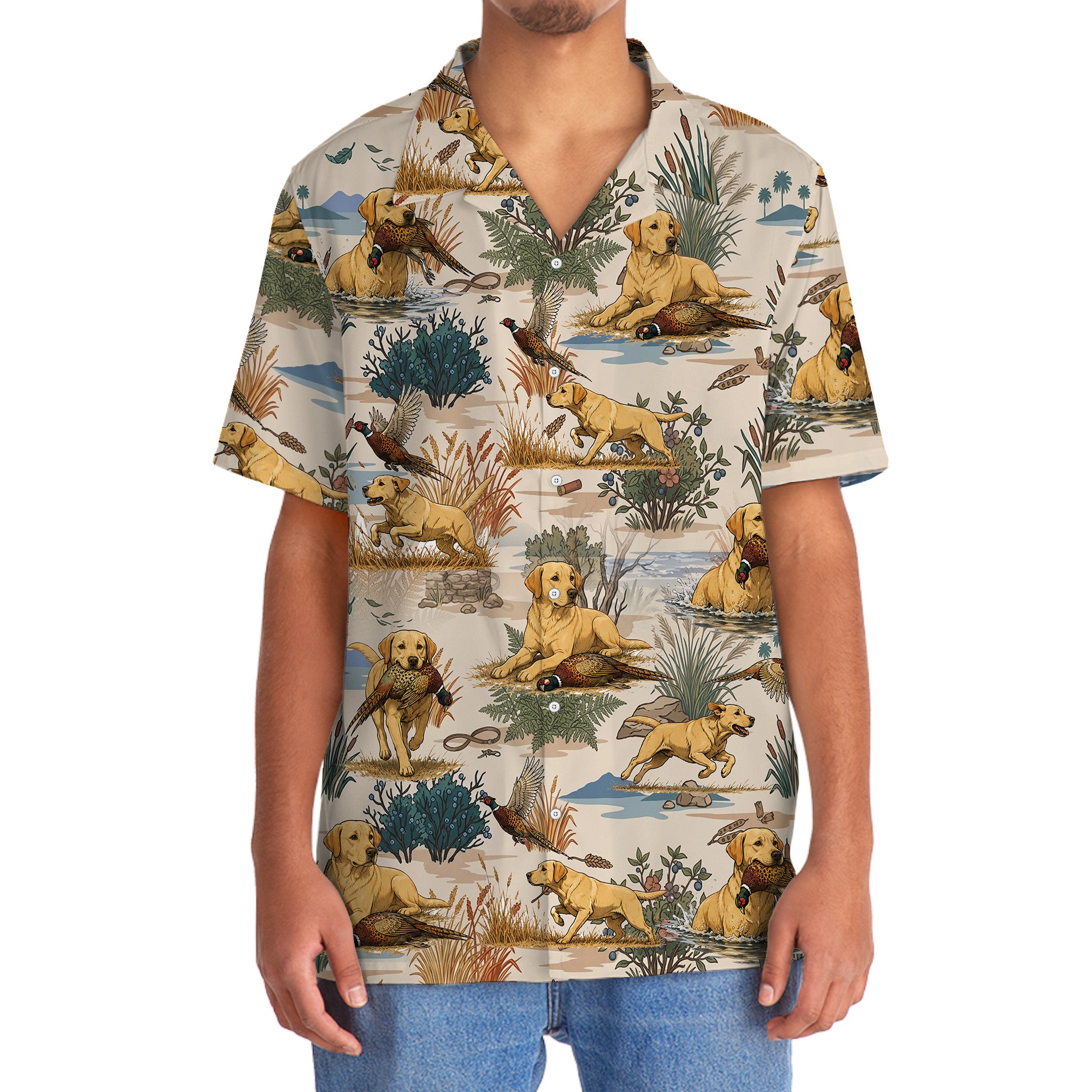 Labrador Pheasant Hunting Hawaiian Shirt