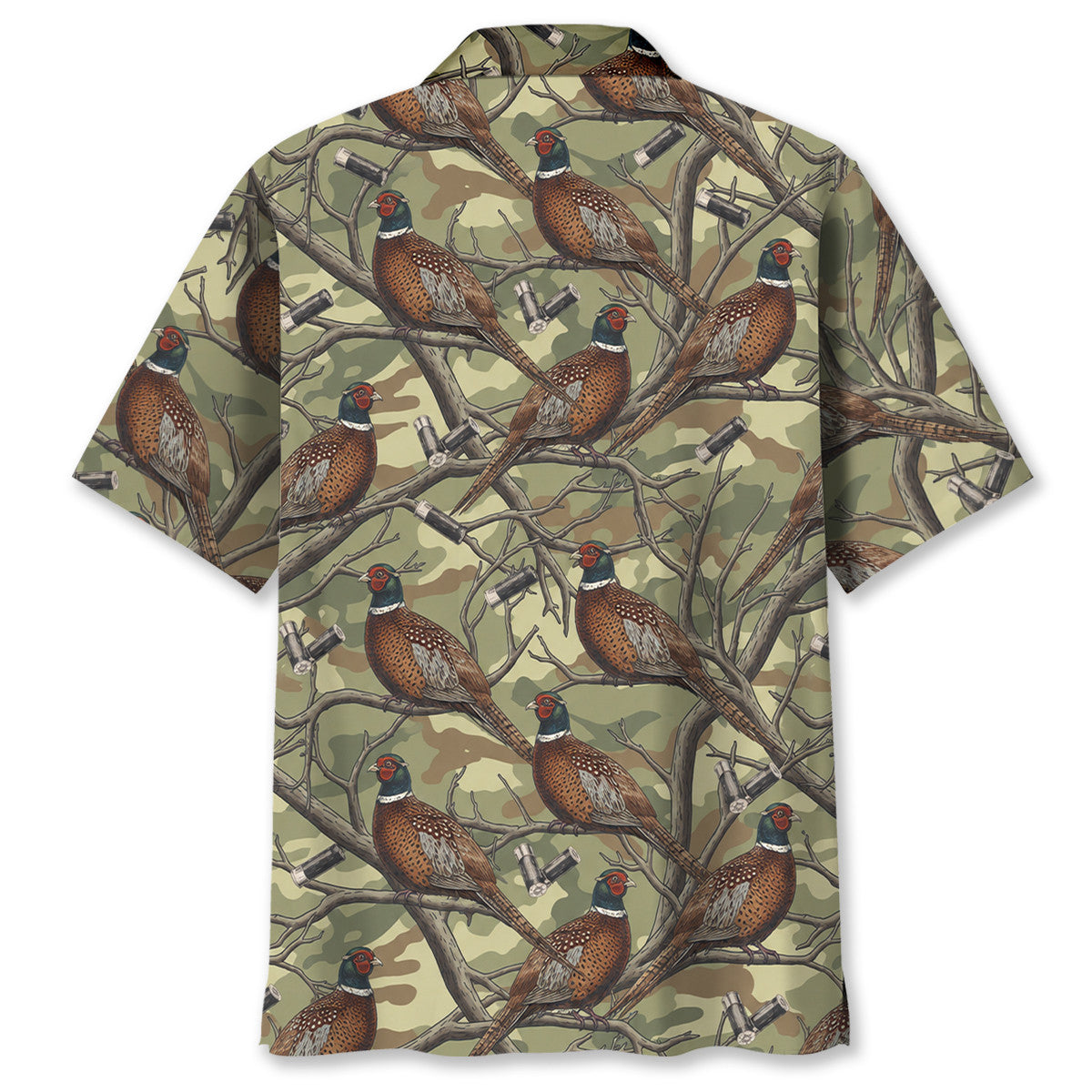 Vintage Pheasant Hunting Camouflage Hawaiian Shirt