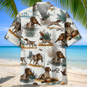 German Short Hair Pointer Pheasant Hunting Hawaiian Shirt