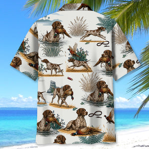 German Short Hair Pointer Pheasant Hunting Hawaiian Shirt