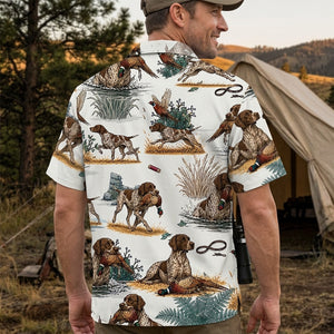 German Short Hair Pointer Pheasant Hunting Hawaiian Shirt