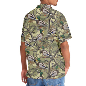 Vintage Duck Hunting Camouflage Hawaiian Shirt