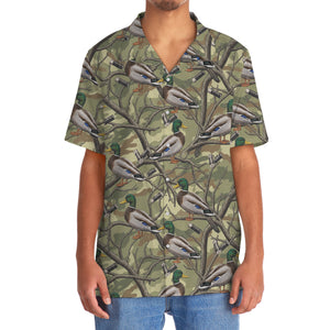Vintage Duck Hunting Camouflage Hawaiian Shirt