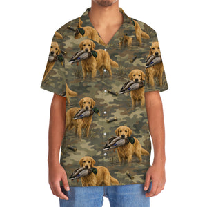 Golden Retriever Retriver Duck Hunting Camouflage Hawaiian Shirt