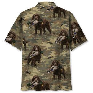 Boykin Spaniel Duck Hunting Camouflage Hawaiian Shirt
