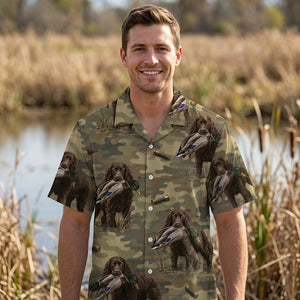 Boykin Spaniel Duck Hunting Camouflage Hawaiian Shirt