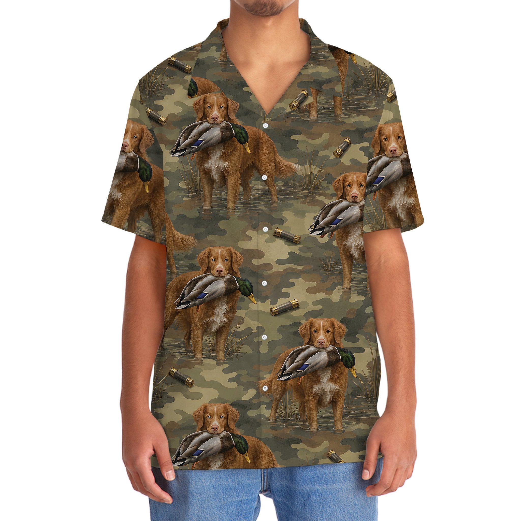 Nova Scotia Duck Hunting Camouflage Hawaiian Shirt