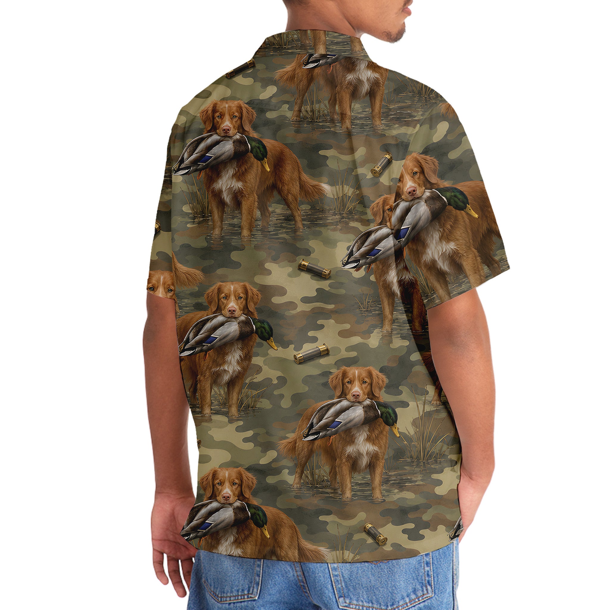 Nova Scotia Duck Hunting Camouflage Hawaiian Shirt