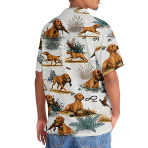 Fox Red Labrador Retriever Pheasant Hunting Hawaiian Shirt
